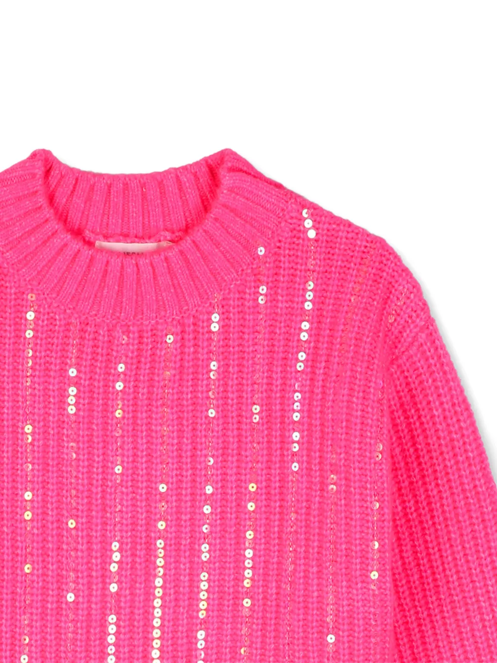 Billieblush Ribgebreide trui verfraaid met pailletten Roze