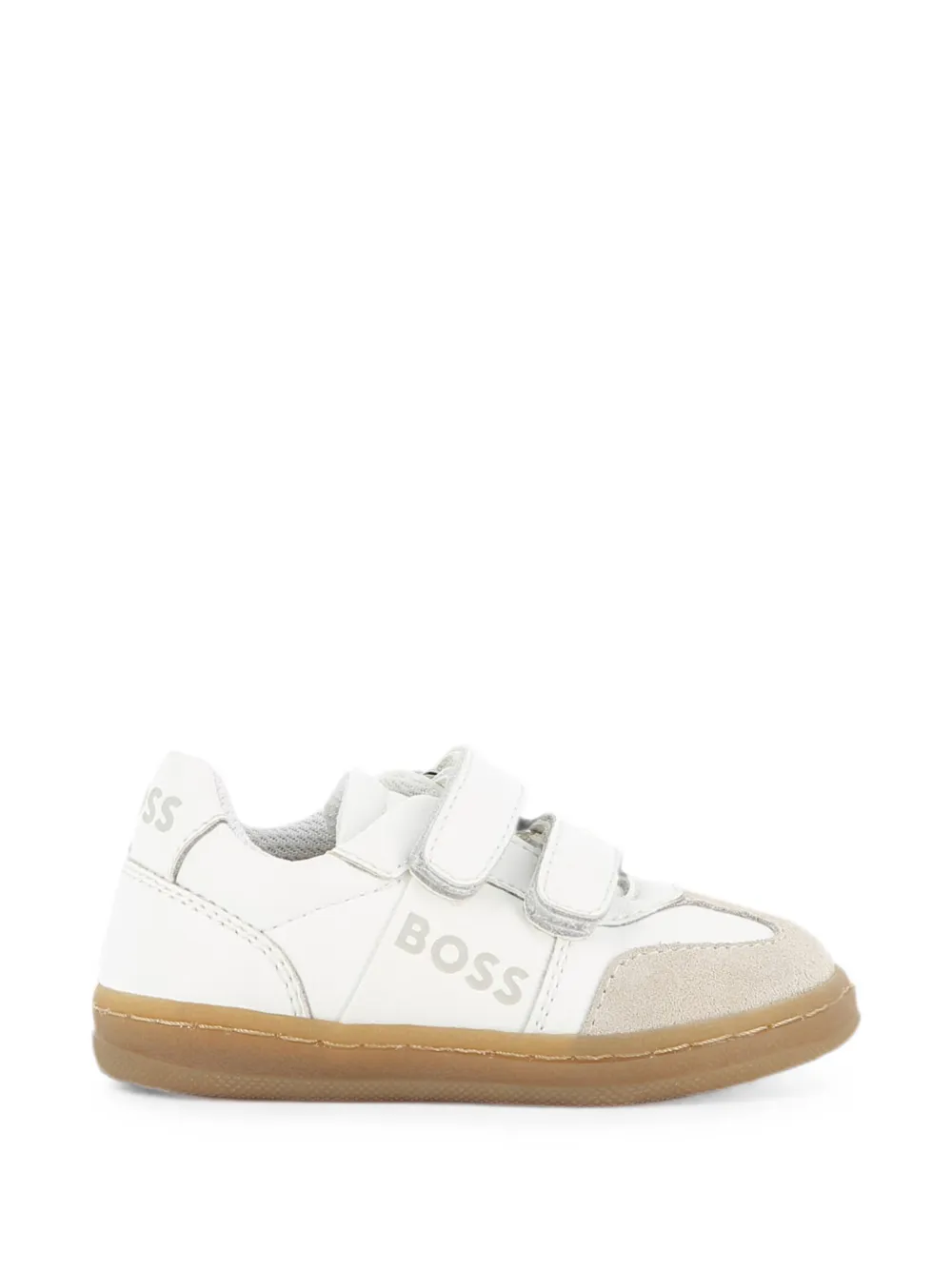 BOSS Kidswear Sneakers met logoprint Wit