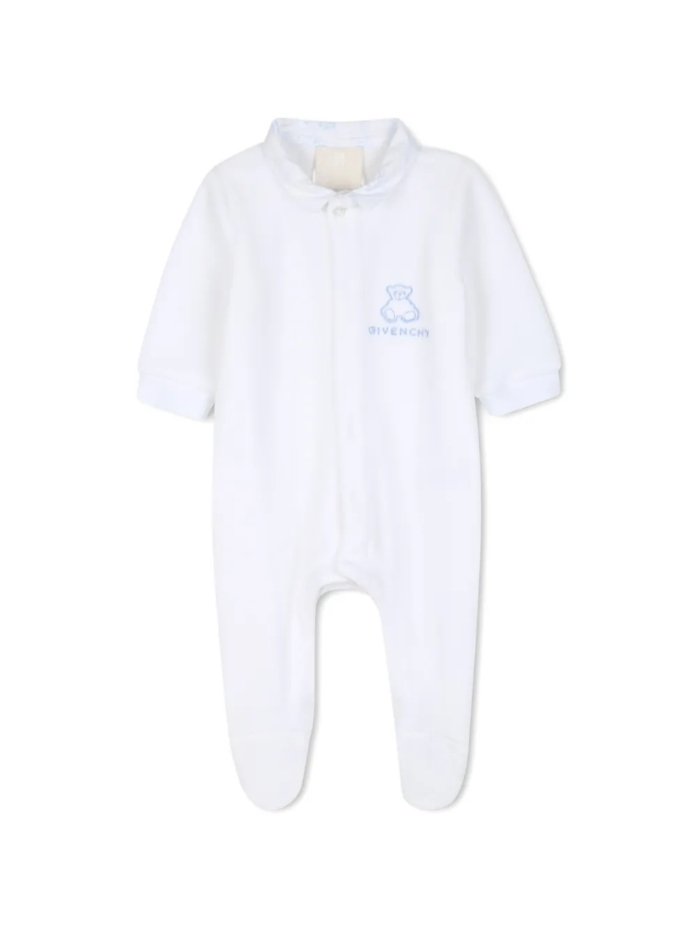 Givenchy Kids Pyjama met geborduurd logo en bloemen-print Wit