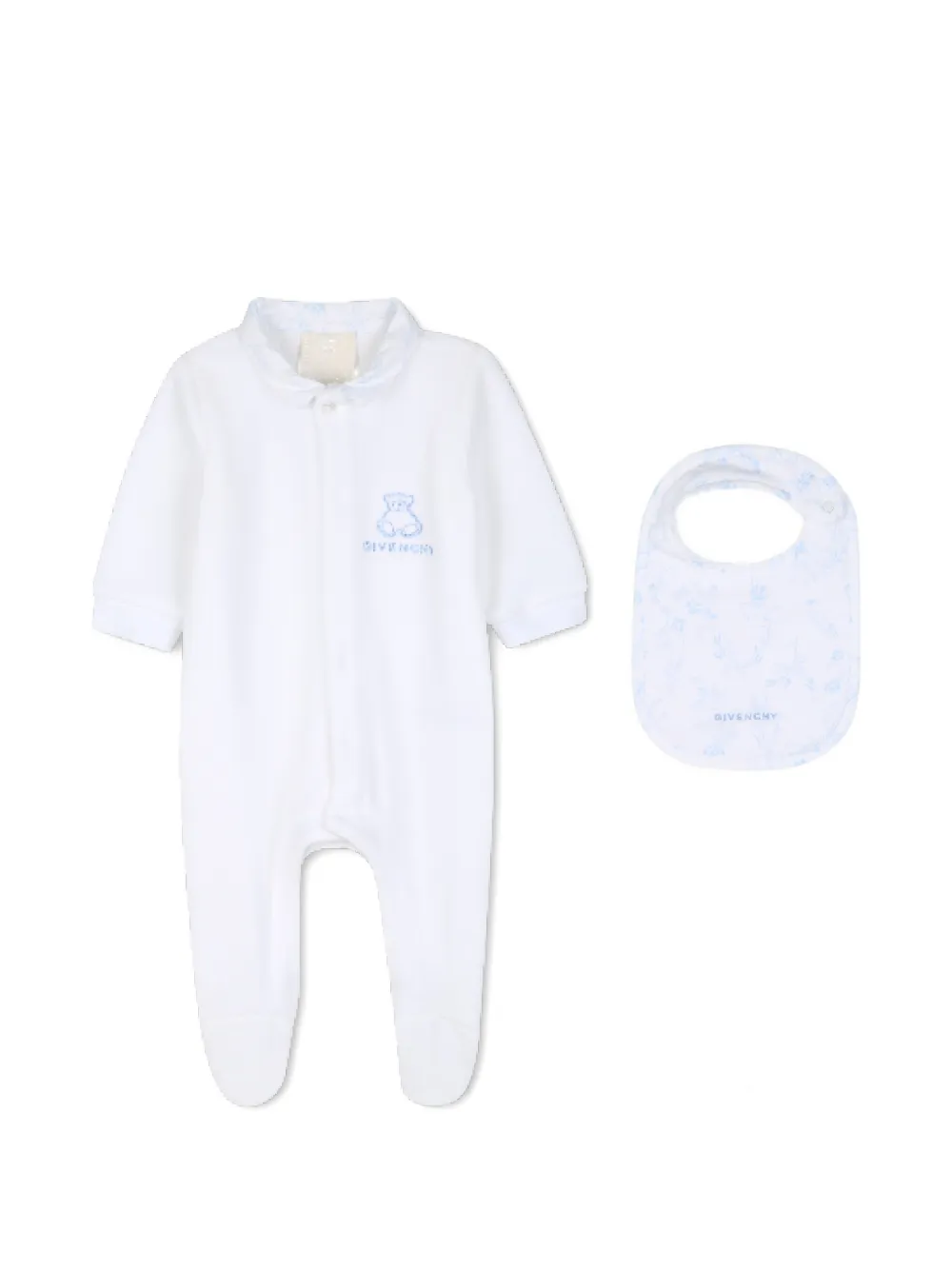 Givenchy Kids Pyjama mit Blumen-Print - Weiß