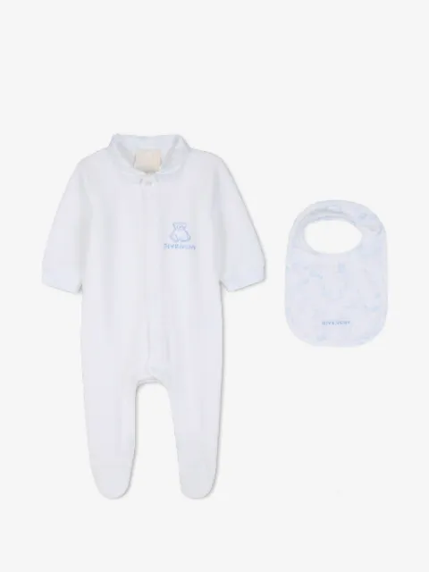Givenchy Kids pijama con logo bordado y estampado floral