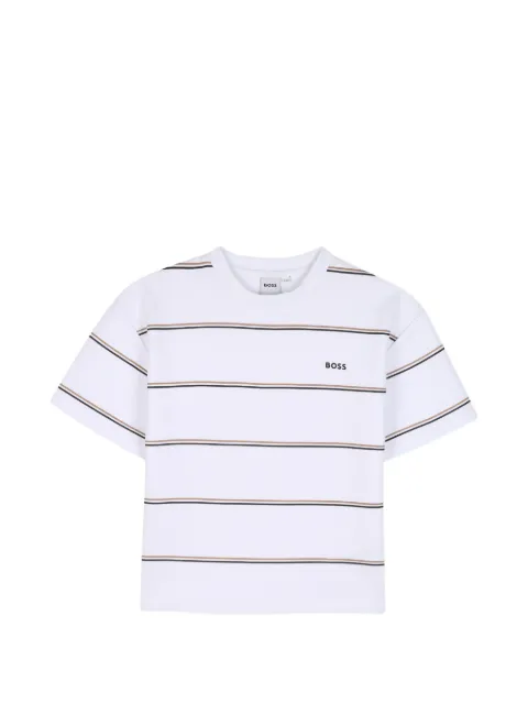 BOSS Kidswear t-shirt à rayures horizontales