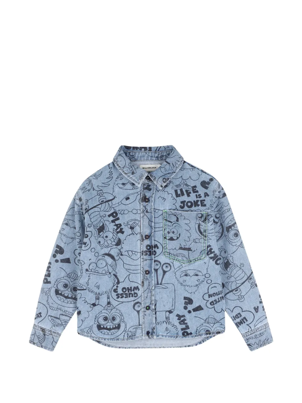 Billieblush Camicia in cotone con stampa grafica