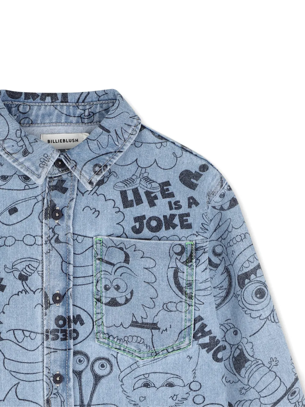 Billieblush Shirt met grafische print Blauw