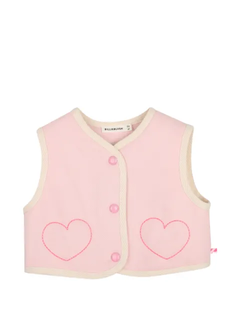 Billieblush Wendbare Weste mit Herzstickerei