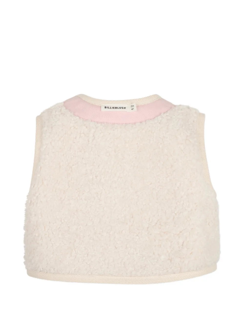 Billieblush Omkeerbaar gilet met geborduurd hart Roze