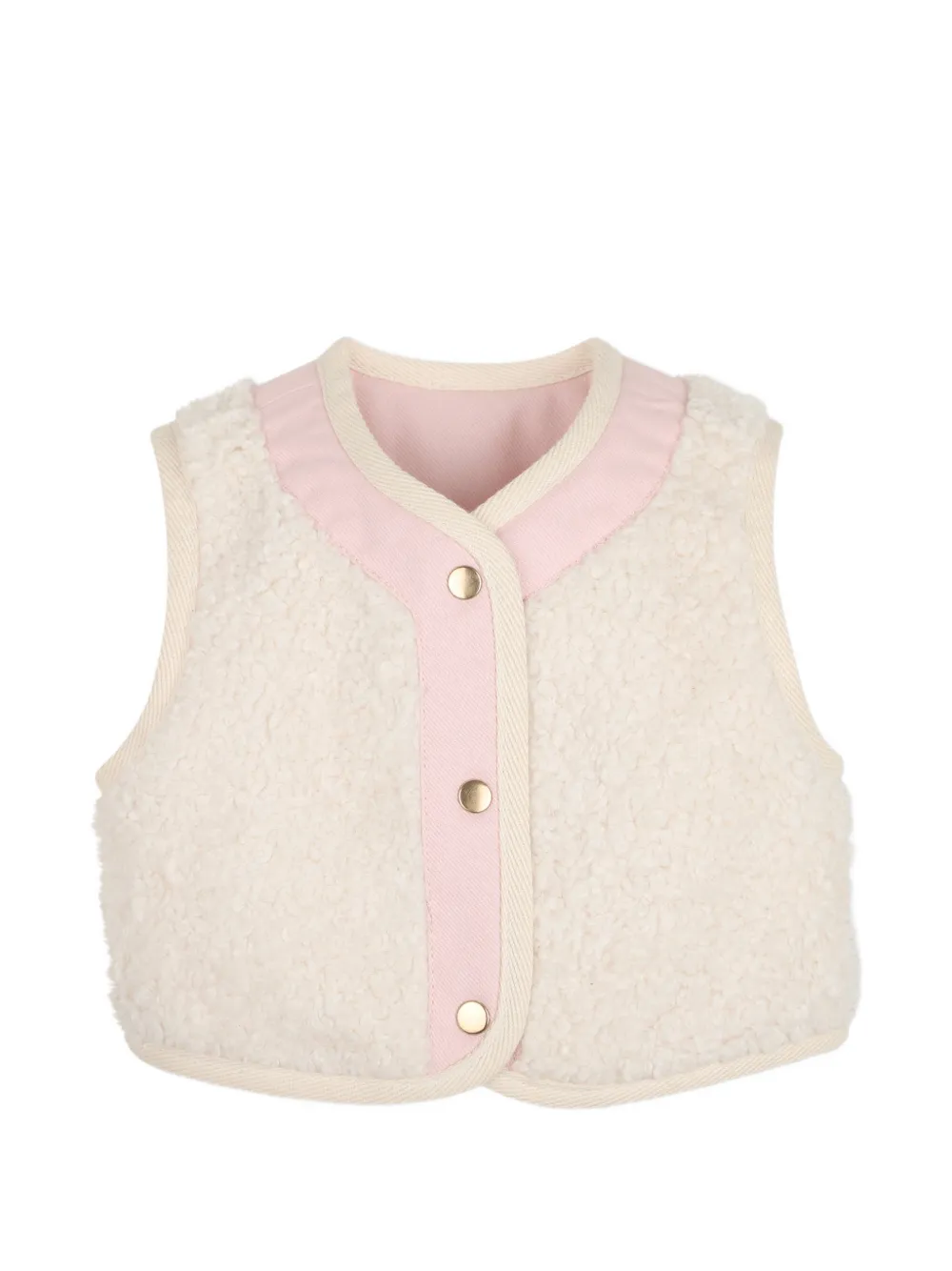 Billieblush Omkeerbaar gilet met geborduurd hart Roze