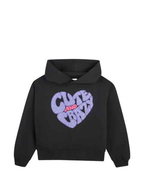 Billieblush heart-motif embellished hoodie