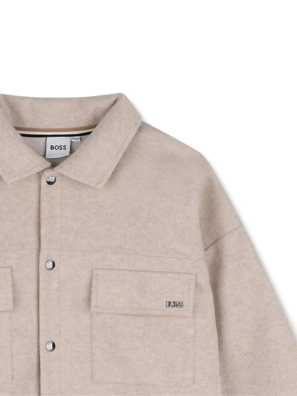 BOSS Kidswear Jack met borstzak Beige