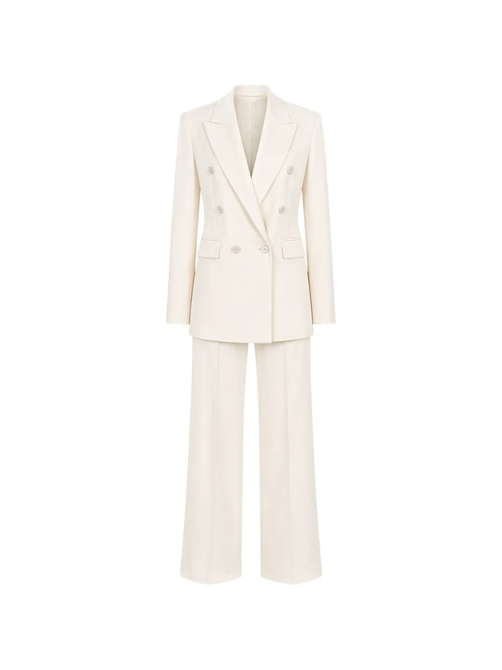 ROOM76 double-breasted wide-leg suit - Bianco