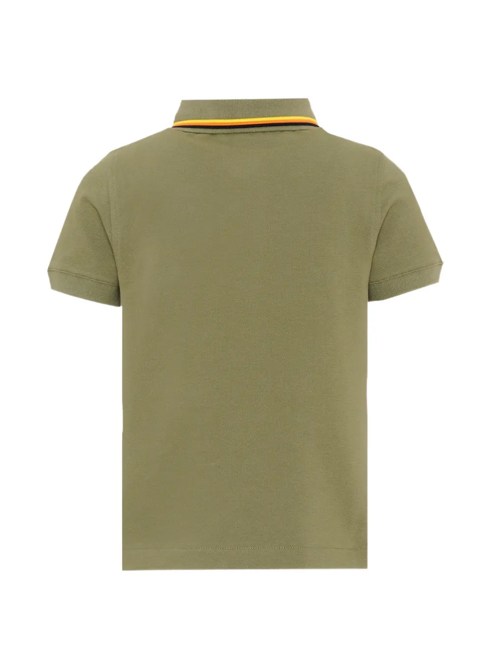 K Way Kids Vincent poloshirt met gestreepte afwerking Groen