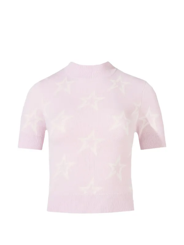 Perfect Moment Chalet Star-intarsia T-shirt in Pink