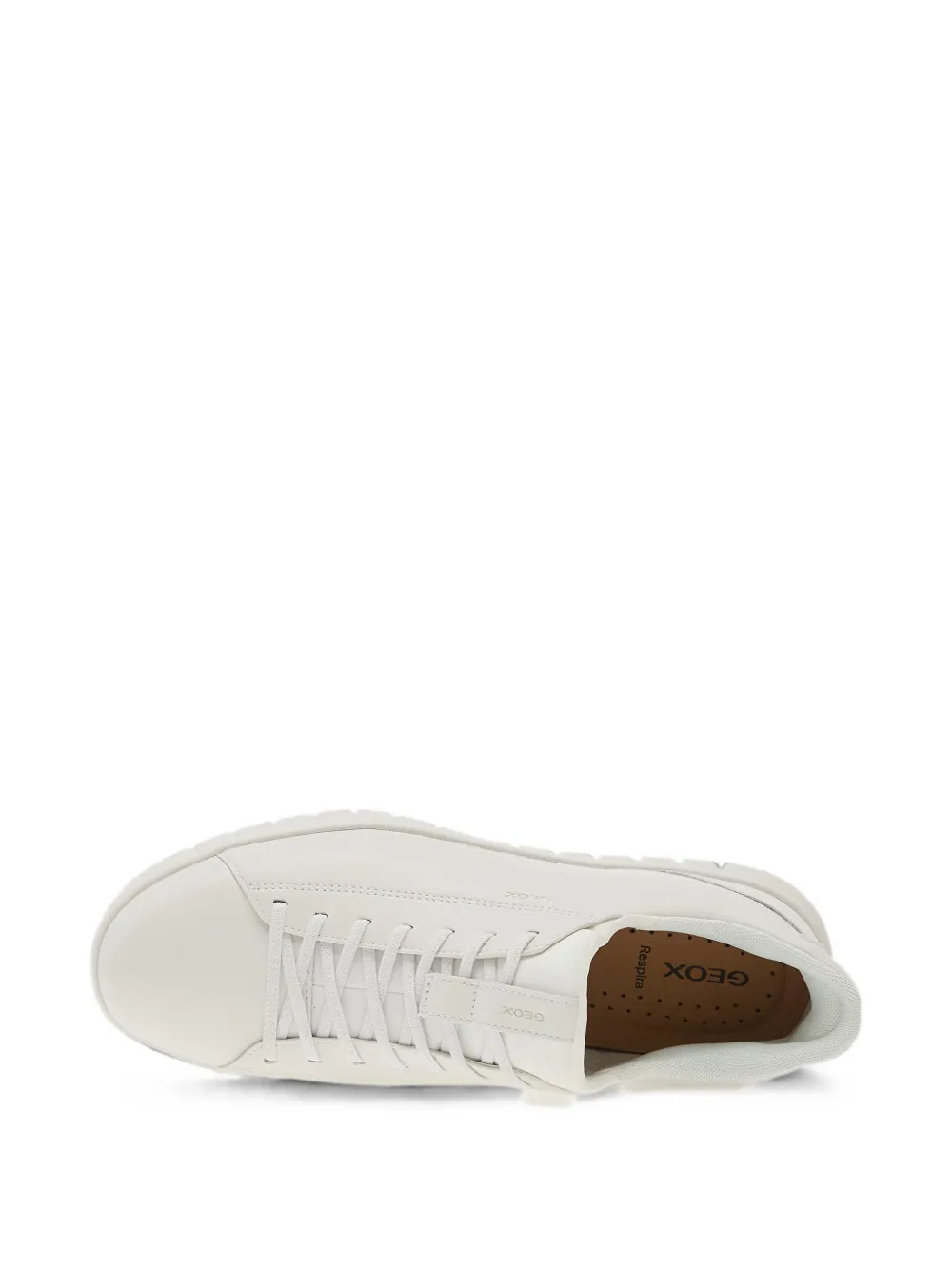 Geox Flextride Plus lace-up leather sneakers Wit
