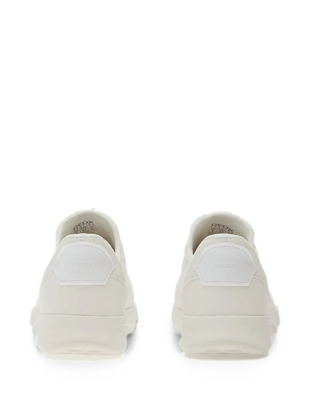 Geox Flextride Plus lace-up leather sneakers Wit