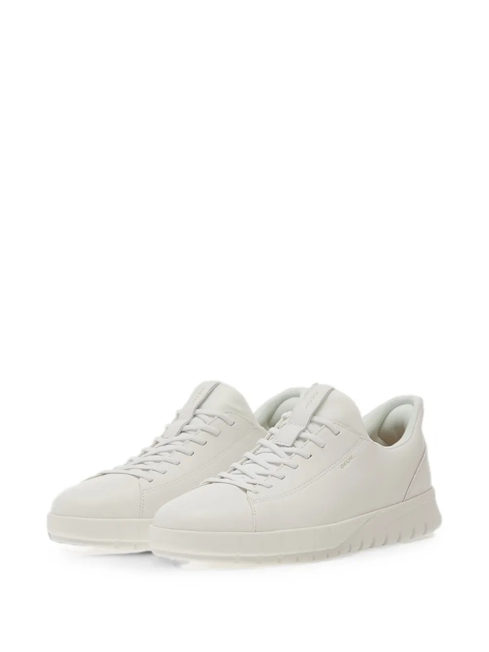 Geox Flextride Plus lace-up leather sneakers Wit