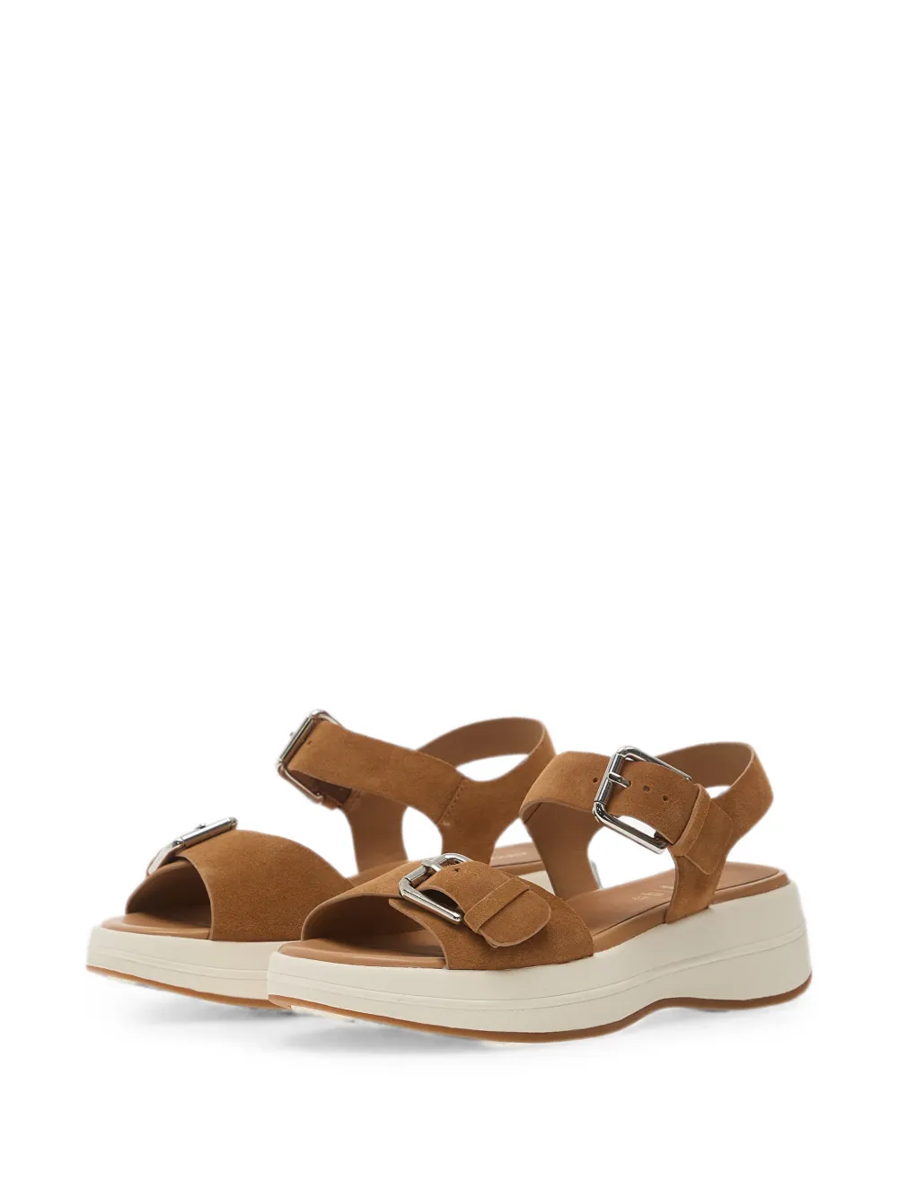 Geox Spherica Ecub-3 sandalen met gespsluiting Bruin
