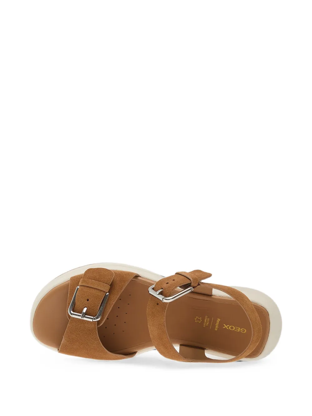 Geox Spherica Ecub-3 sandalen met gespsluiting Bruin