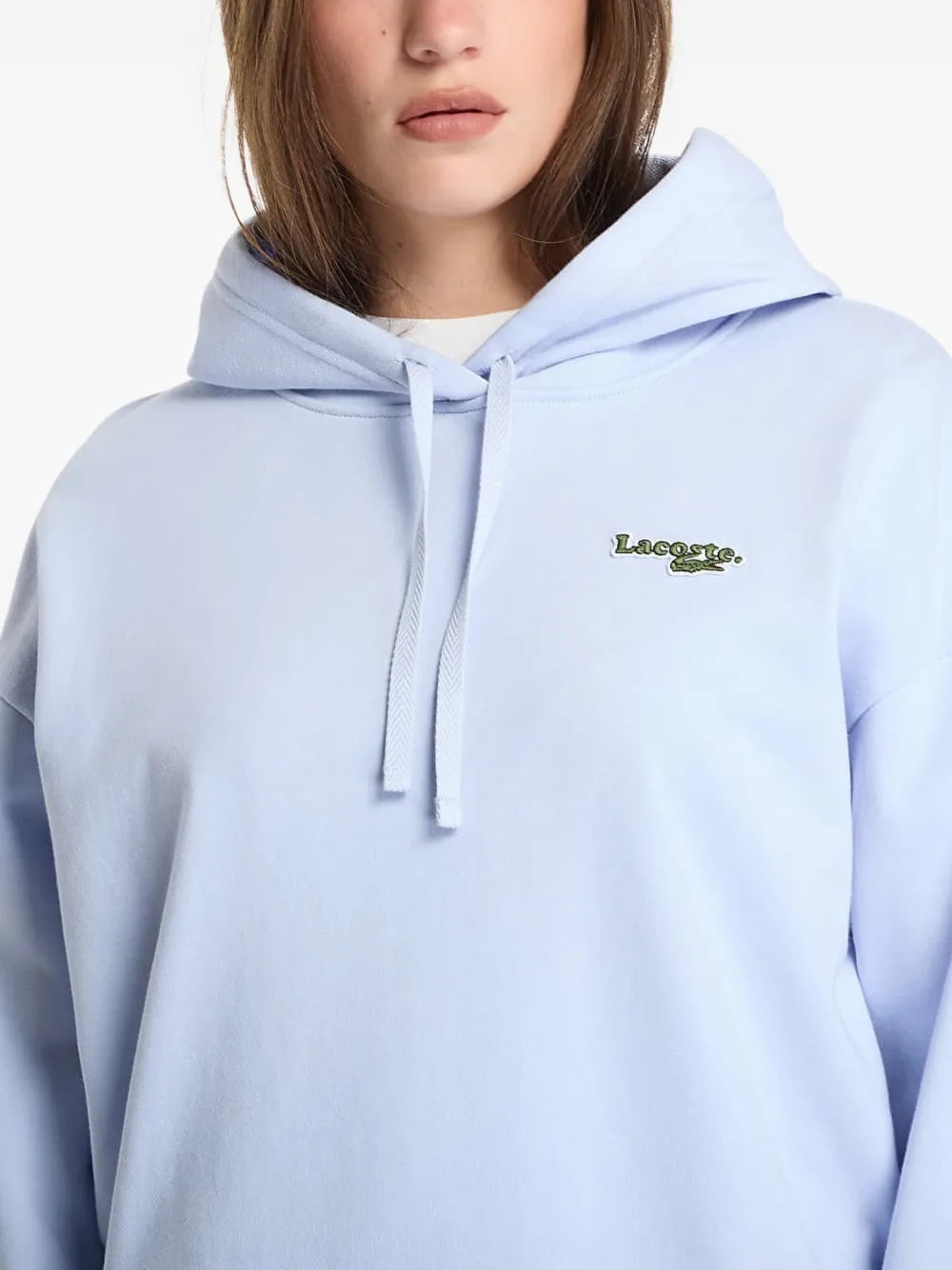 Lacoste Hoodie met logopatch Blauw