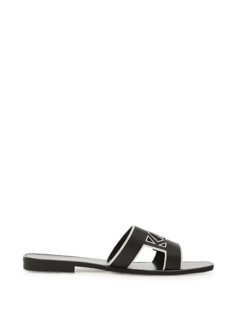 Karl Lagerfeld Jeans logo-cutout sandals