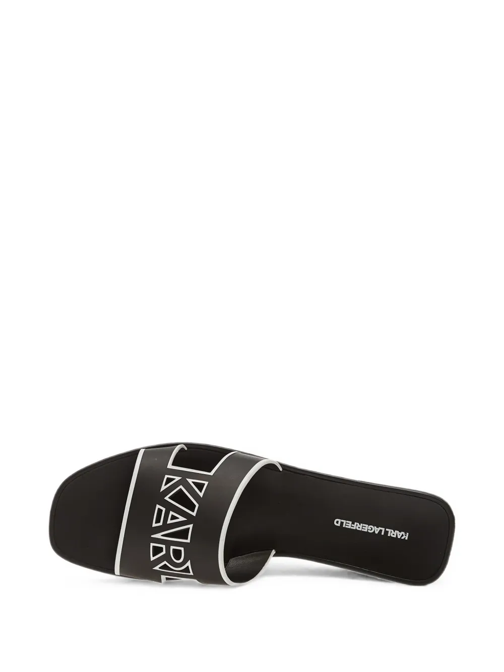 Karl Lagerfeld Jeans logo-cutout sandals Zwart