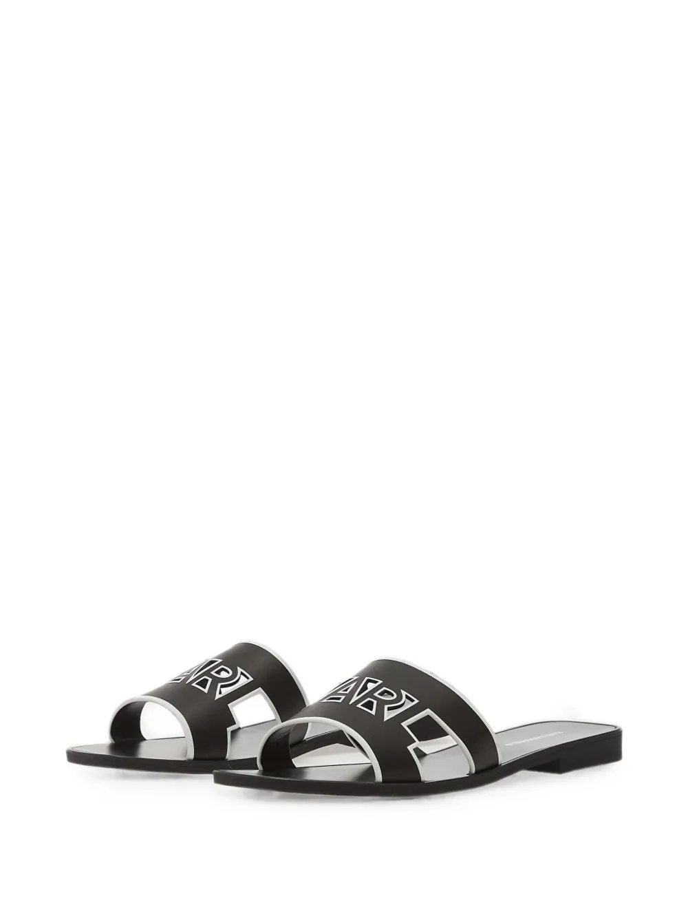 Karl Lagerfeld Jeans logo-cutout sandals Zwart