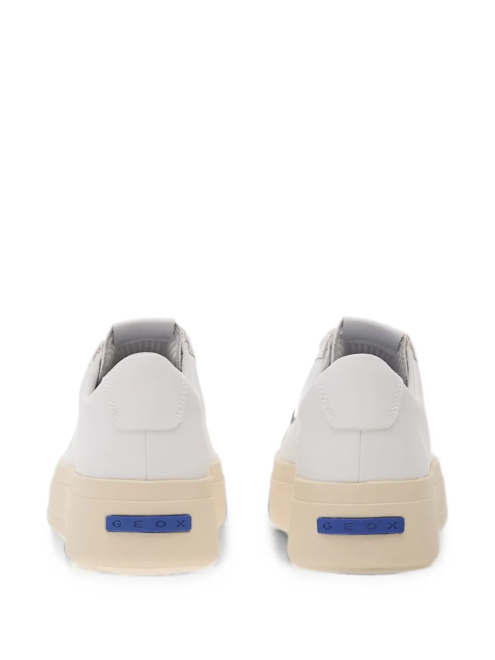 Geox Gxcp-03 leren sneakers met plateauzool Wit