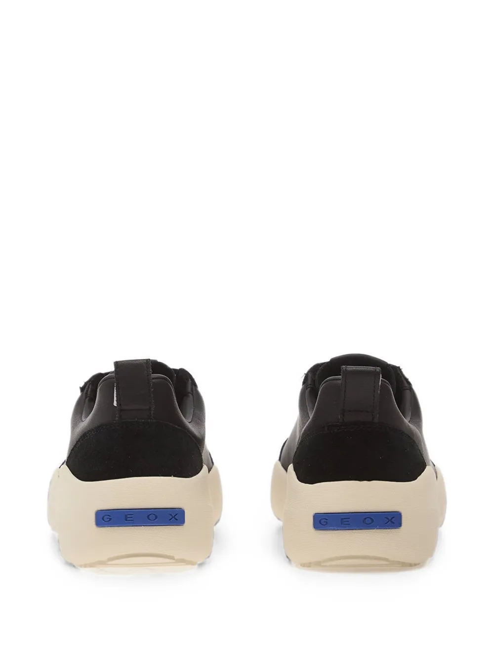 Geox GXCP-02 leren sneakers met vlakken Zwart