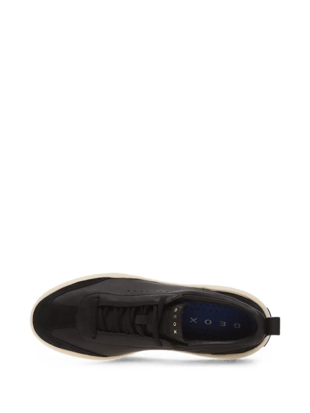 Geox GXCP-02 leren sneakers met vlakken Zwart