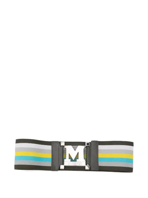Missoni Pre-Owned 2010s logo-plaque striped belt