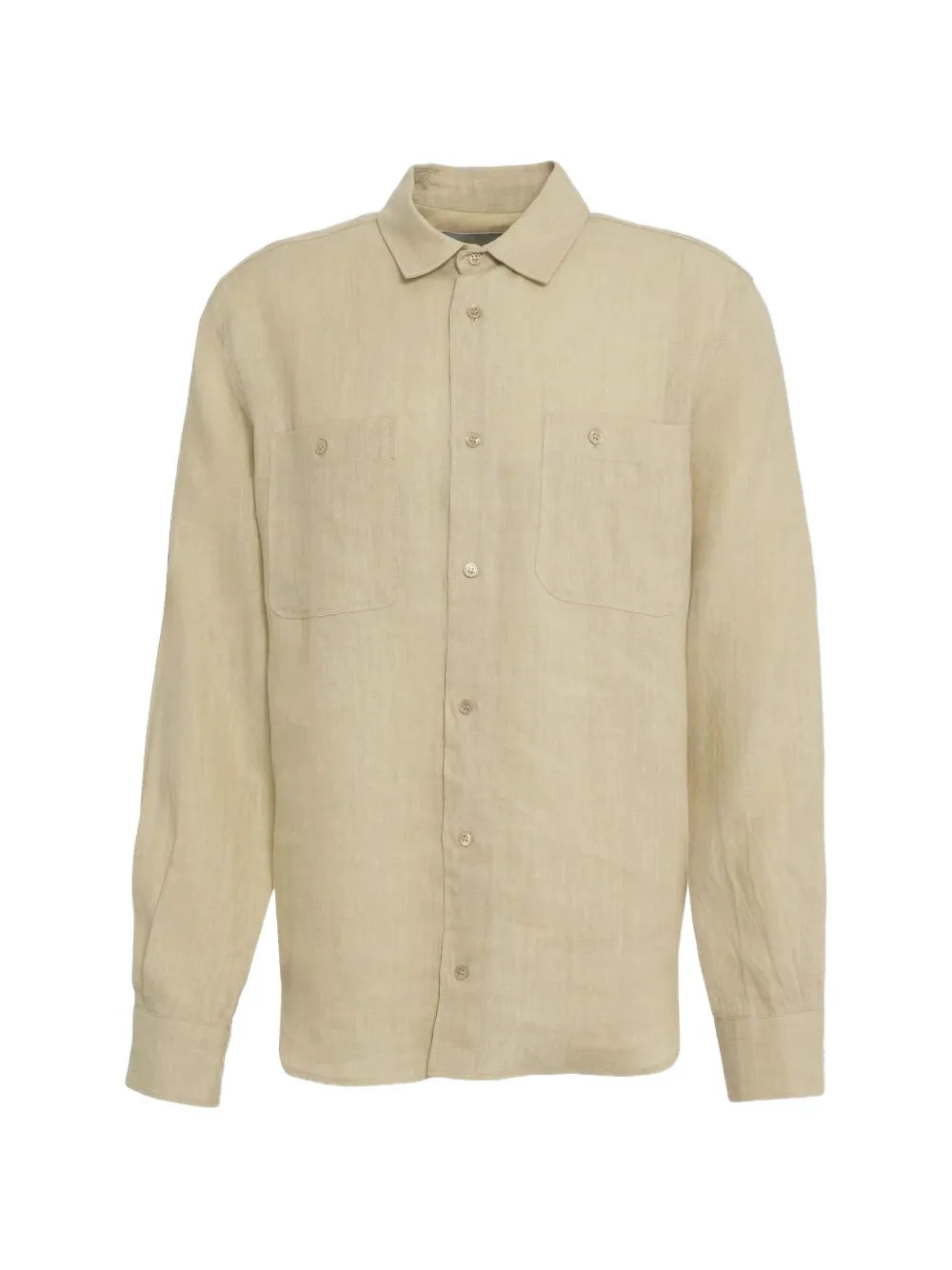 AMARANTO button-up chest-pocket shirt - Toni neutri