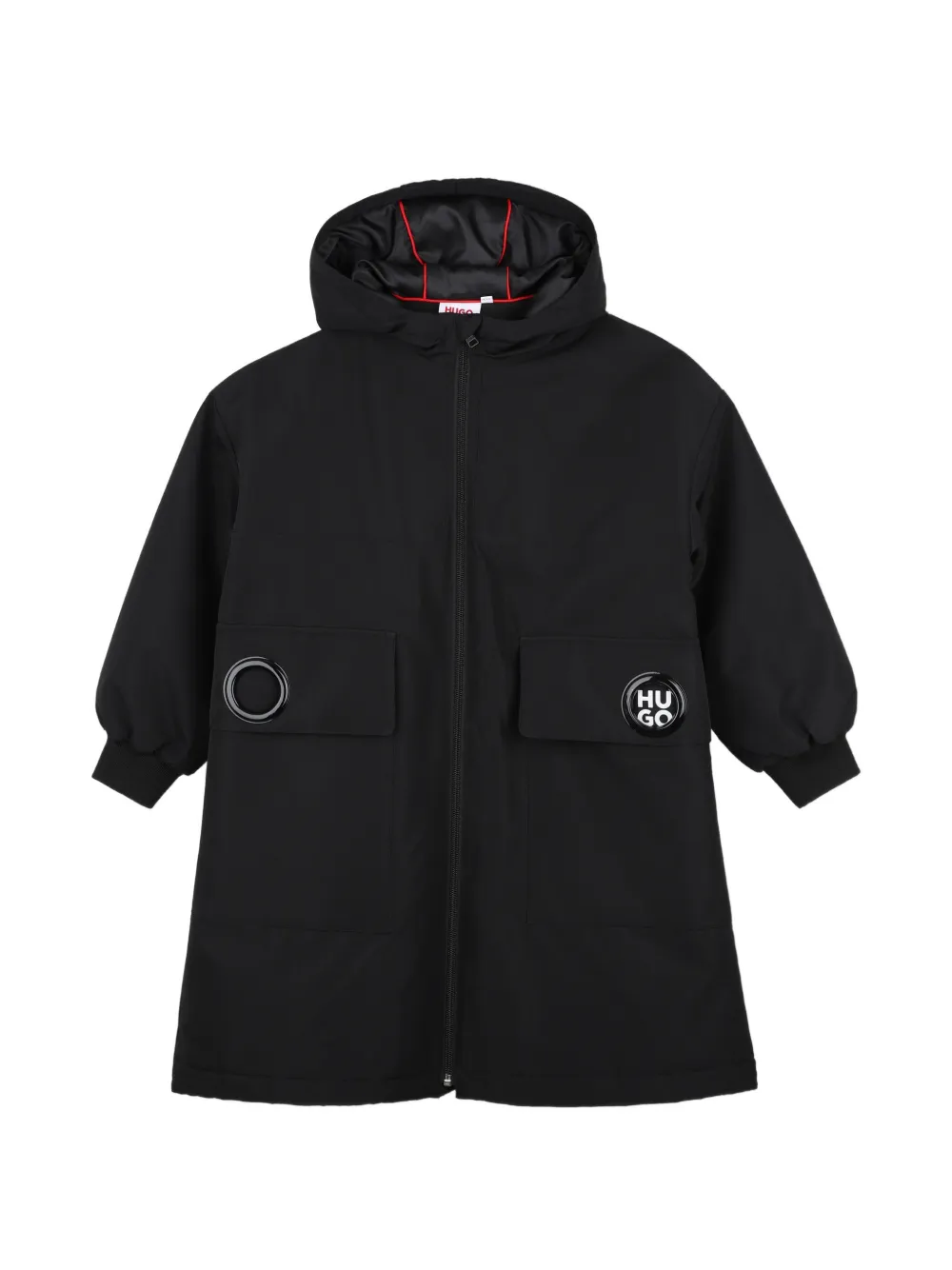 HUGO KIDS Parka mit Kapuze - Schwarz