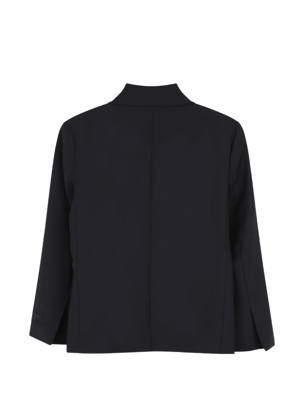 Givenchy Kids Jack met logo-patch en enkele rij knopen Zwart
