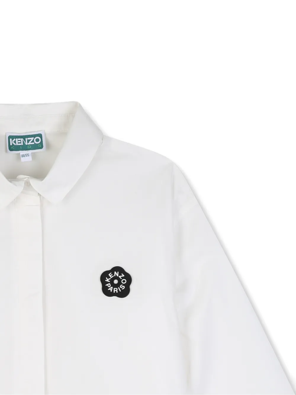 Kenzo Kids Boke Flower overhemd met logopatch Wit