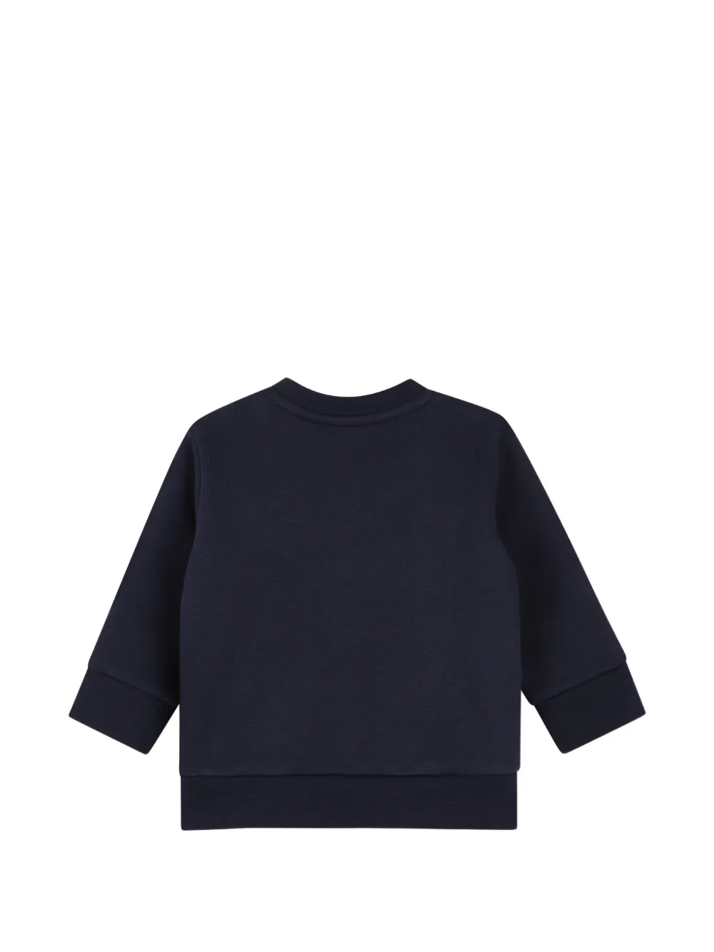 BOSS Kidswear logoprint trui met schouderknoop Blauw