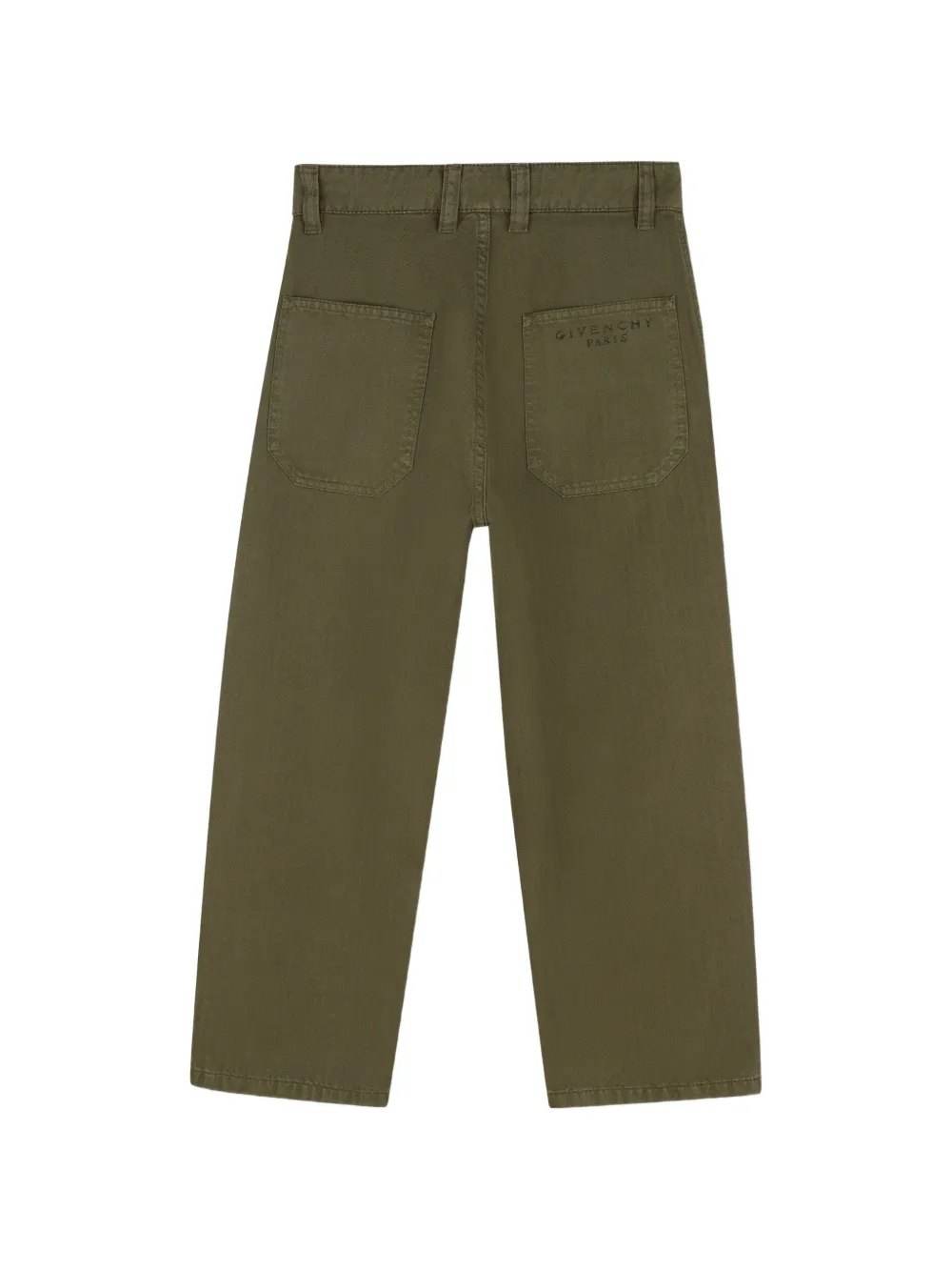 Givenchy Kids Broek met geborduurd logo en knoopzak Groen