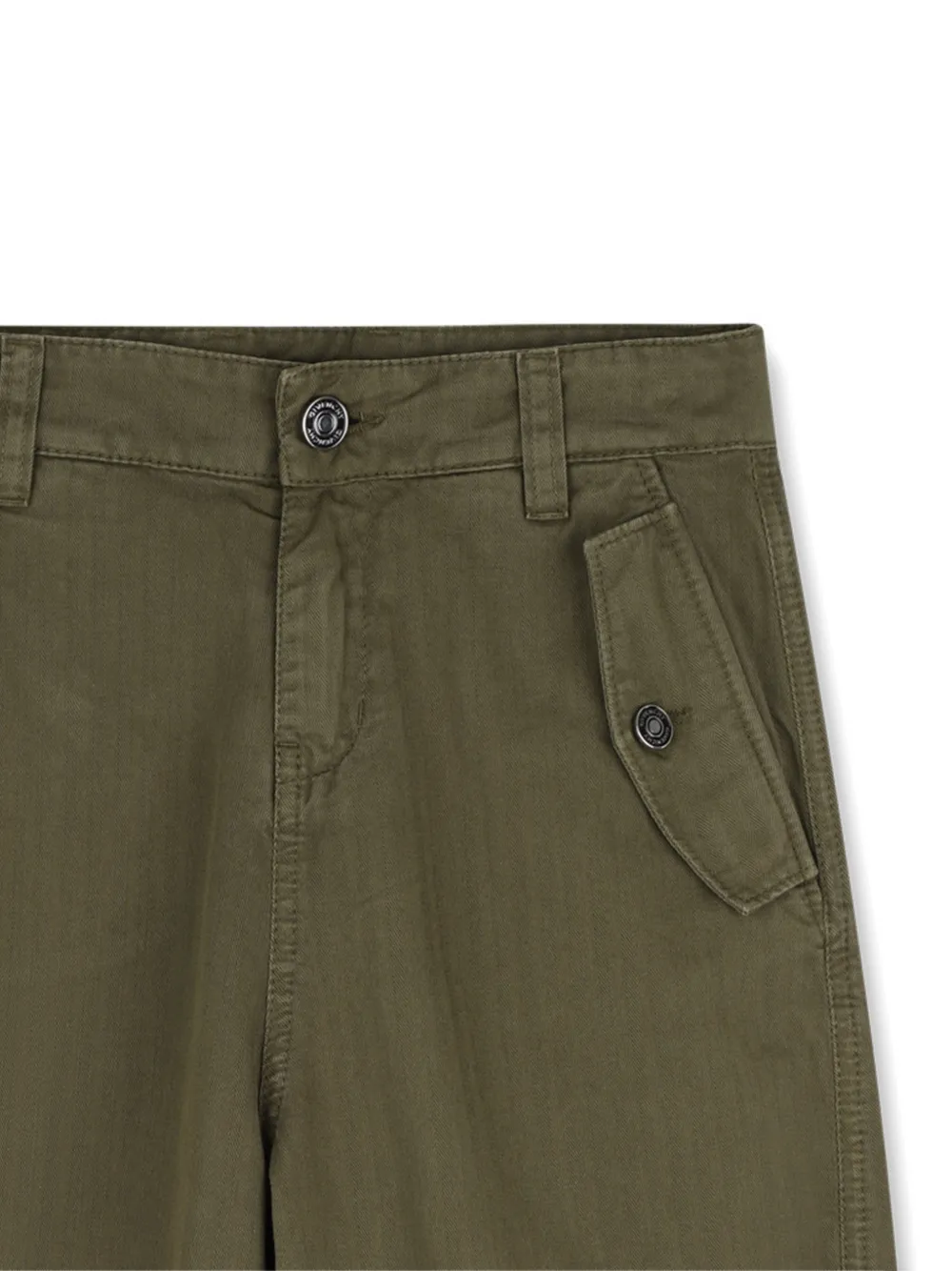 Givenchy Kids Broek met geborduurd logo en knoopzak Groen
