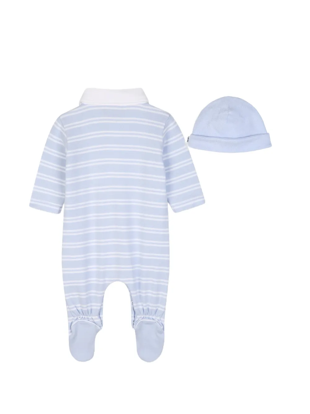 BOSS Kidswear Gestreept babypakje Blauw