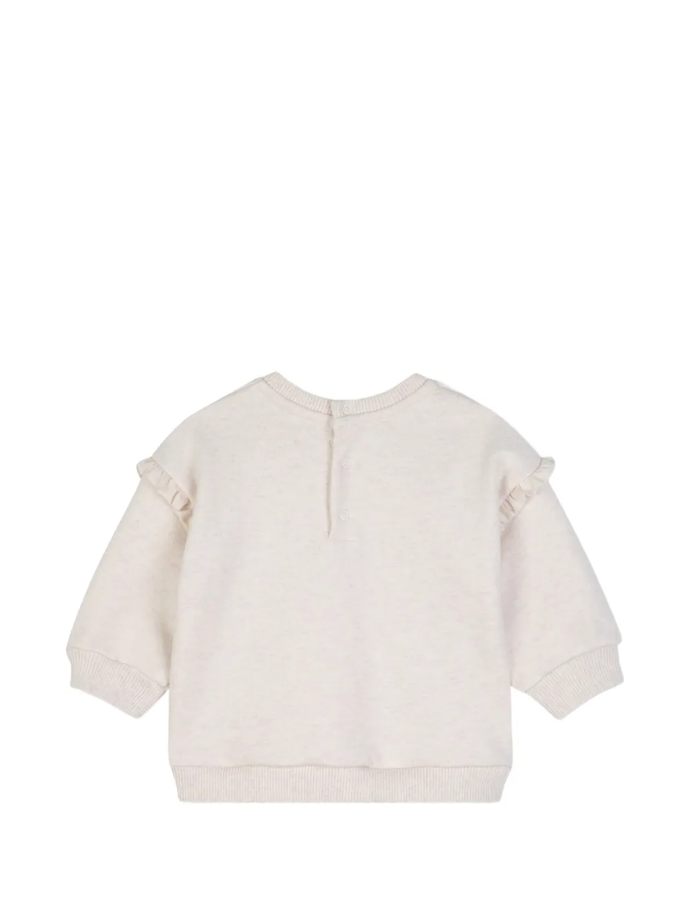 Chloé Kids Trui met bloemenprint en ruches Beige