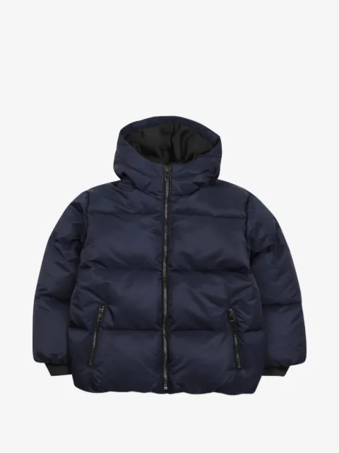 Givenchy Kids logo-embroidered hooded padded jacket