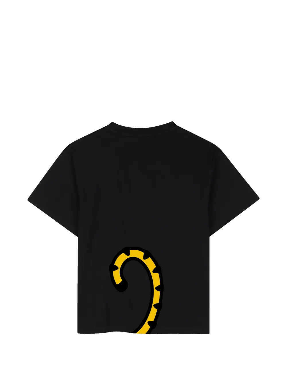 Kenzo Kids T-shirt met tijger-print en logo-print Zwart
