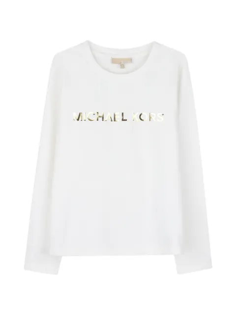Michael Kors Kids logo-print long-sleeve T-shirt