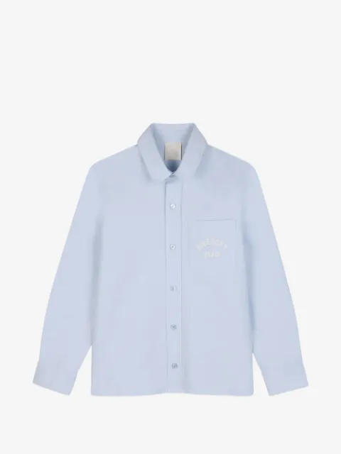Givenchy Kids camisa con logo bordado