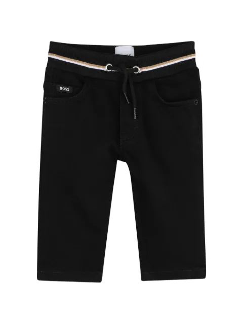 BOSS Kidswear drawstring-waistband jeans