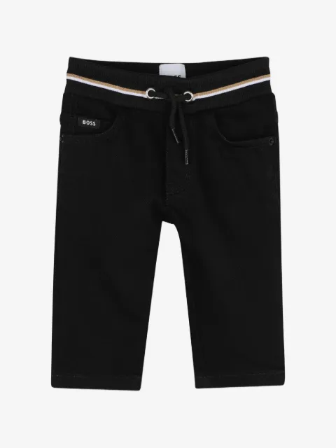 BOSS Kidswear jeans con cordones en la pretina