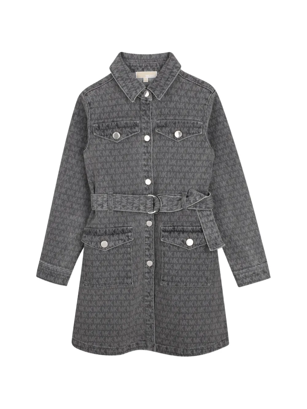 Michael Kors Kids Abito con monogramma - Grigio