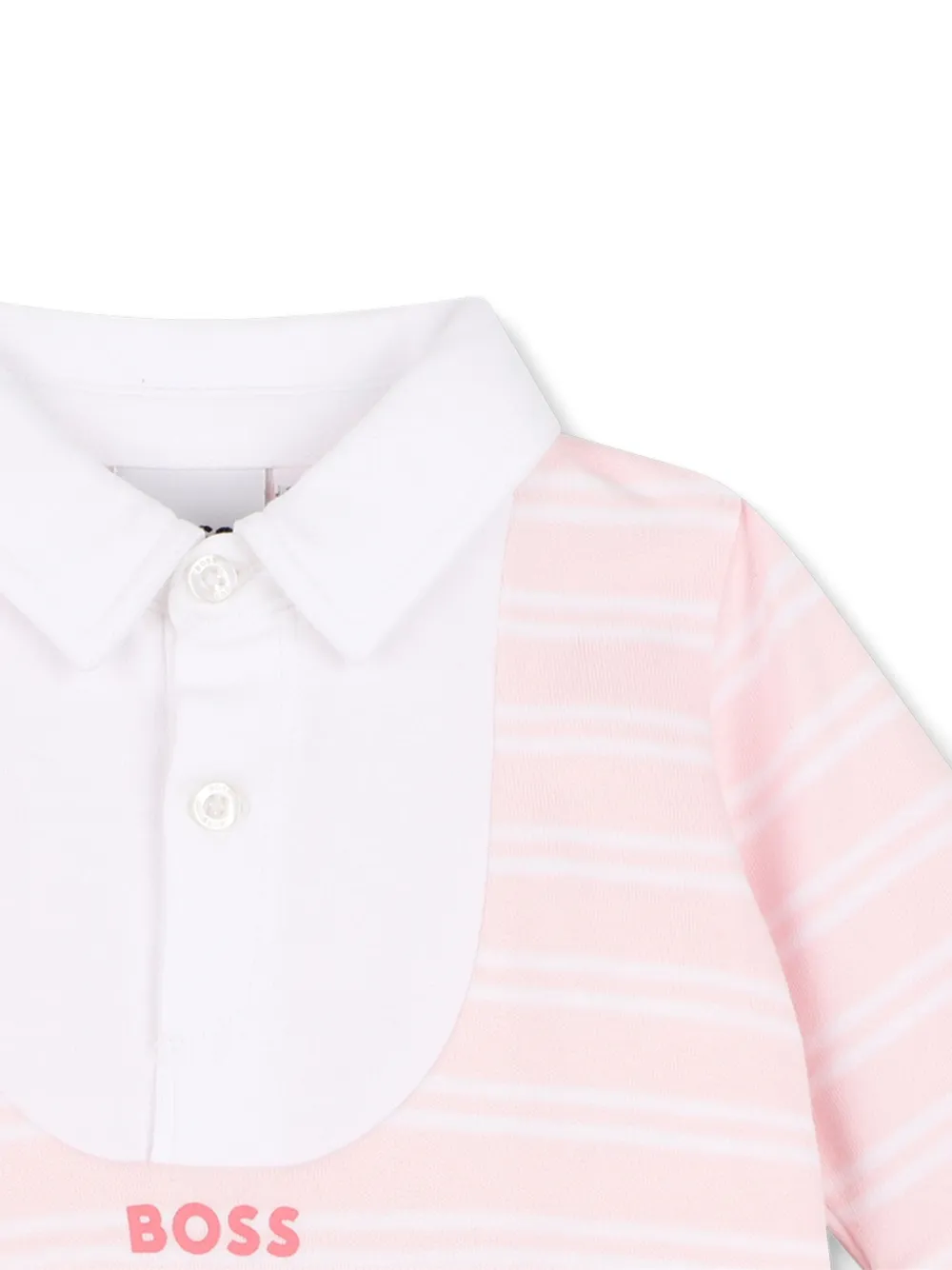 BOSS Kidswear Gestreepte jurk Roze