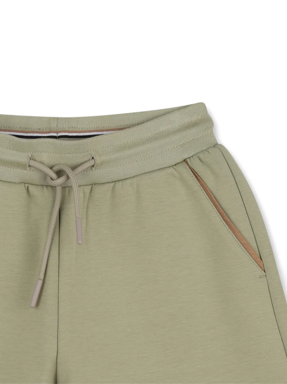 BOSS Kidswear Bermuda shorts met trekkoord Groen