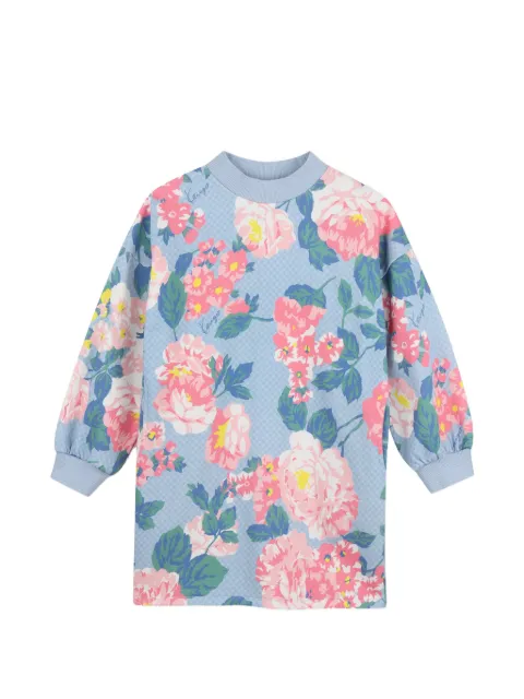 Kenzo Kids floral-print long-sleeve dress