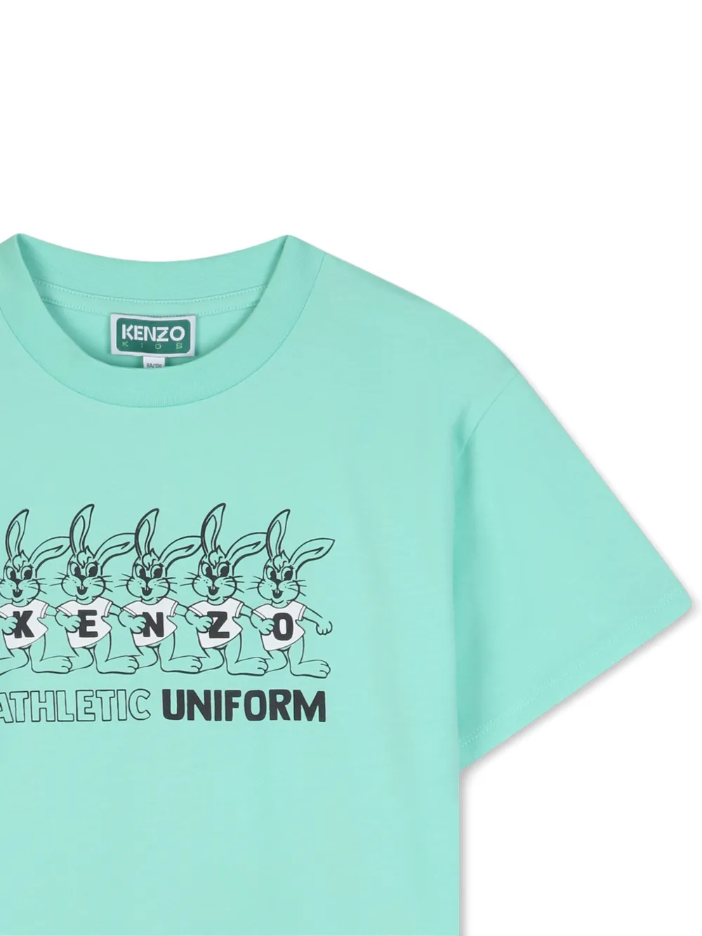 Kenzo Kids T-shirt met konijn-print Blauw