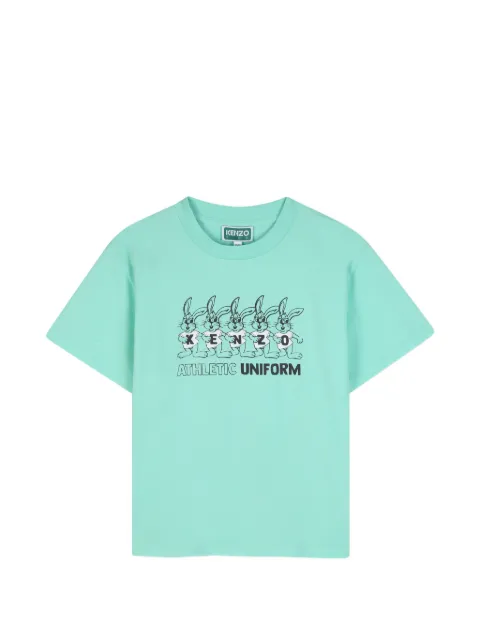 Kenzo Kids rabbit-print short-sleeve T-shirt